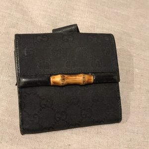 Gucci bamboo wallet